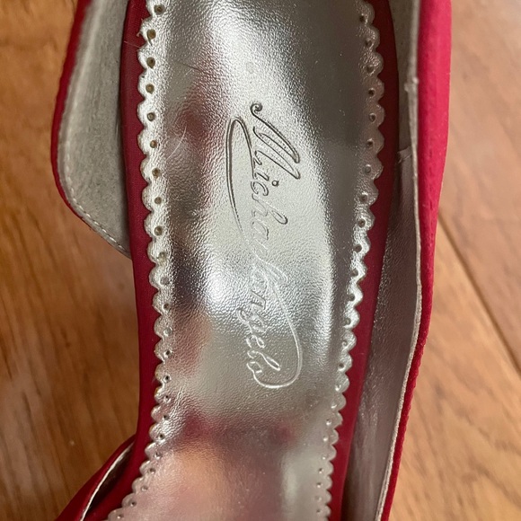 Michelangelo Peep Toe Platform High Heel with Bow - Picture 4 of 6